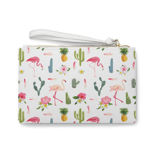 
                  
                    Load image into Gallery viewer, Pineapple Flamingo Party - Clutch Bag
                  
                
