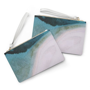 
                  
                    Load image into Gallery viewer, Aerial Photography Beach - Clutch Bag
                  
                